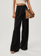 High Waist Tailored Wide Leg Pants with Clean Finish