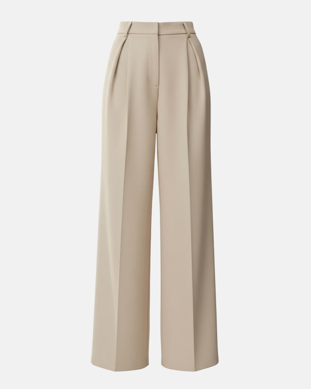 High Waist Tailored Wide Leg Pants with Clean Finish