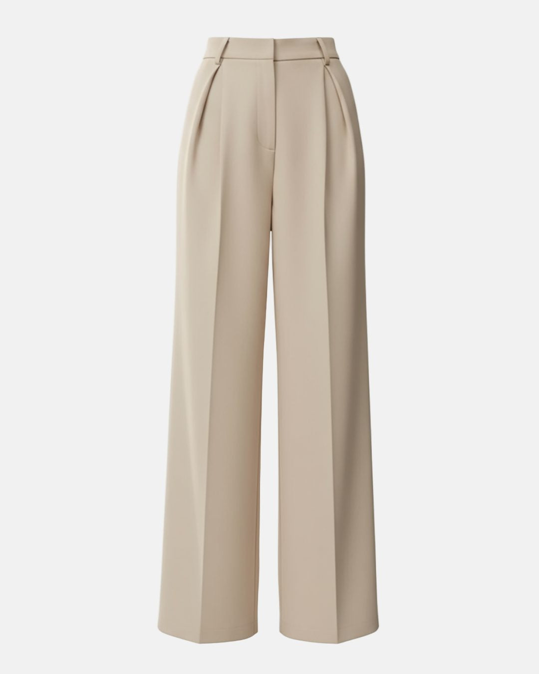 High Waist Tailored Wide Leg Pants with Clean Finish