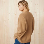 Oversized Ribbed Knit Cardigan with Button Front