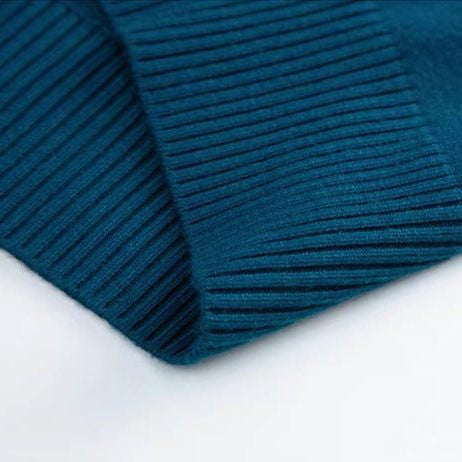 Roll Neck Knit Sweater with Long Sleeves and Soft Texture